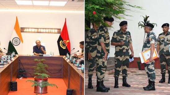 'BSF special DG reviews security situation along IB in Jammu'